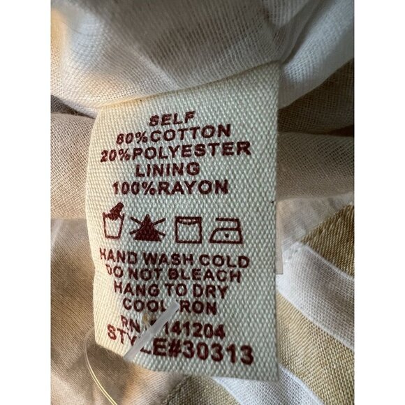 NWT Hem & Thread Striped Hooded Jacket Lightweight LG Coastal - Picture 7 of 8